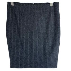 Le Chateau pinstripe Charcoal and grey  Pencil Skirt size8